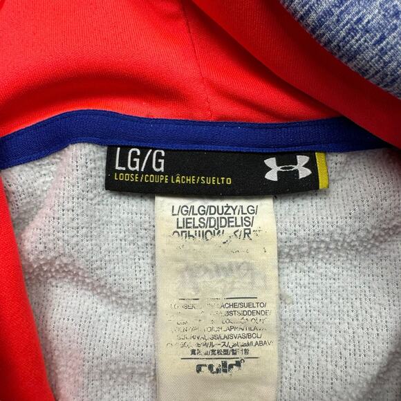 Hoodie Women's Large Under Armour Cold Gear Loose Fit Pink Lavender Pullover - Picture 5 of 7